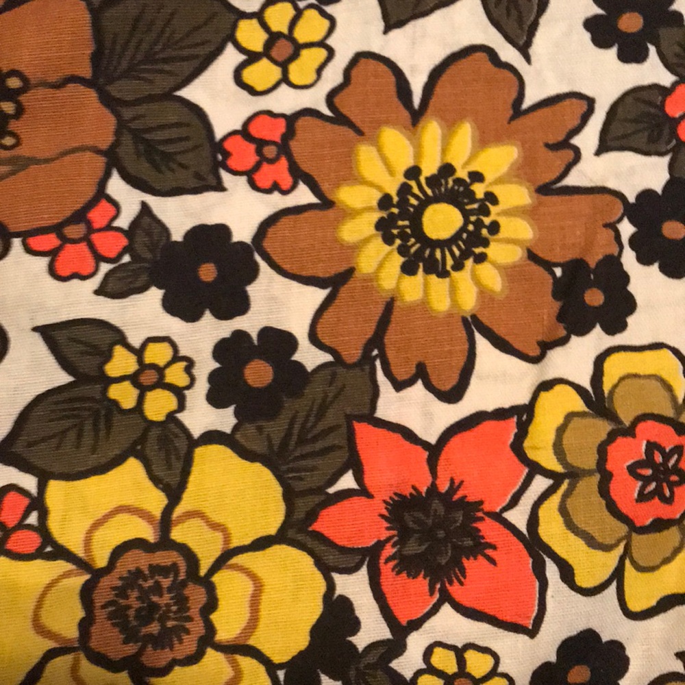 1960s 70s vintage fabric